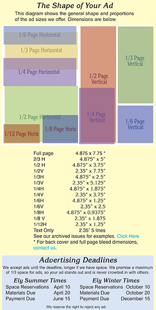 ad-sizes2025 Ely Summer Winter Times ad sizes